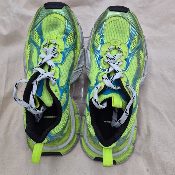 Balenciaga 3XL sneakers in neon yellow and blue mesh MENS SIZE 43 US 10 - Picture 3 of 8
